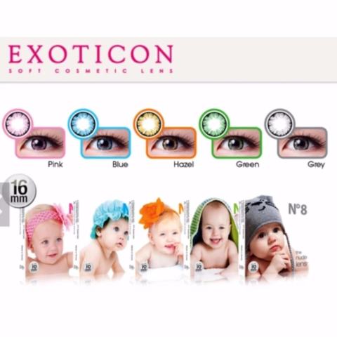 SR X2 Softlens Ice Nude N8 + FREE Lenscase-Blue