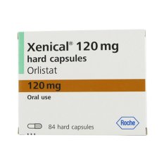 Xenical Orlistat 120mg Obat Pelangsing Badan Anti Gemuk Asli Ampuh Menurunkan Berat Tubuh Menghambat Lemak Fat Blocker Kadar Kolesterol Triglyceride LDL Turun Diet Kesehatan Original - 21 Kapsul