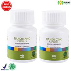 Tiens Zinc / Untuk menambah nutrisi mata minus /Paket 2 Botol Zinc @ 120 kapsul / Healthy Family Tiens