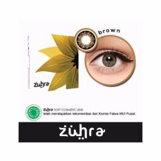 Zuhra Softlens Lensa Kontak - Brown + Gratis Lenscase