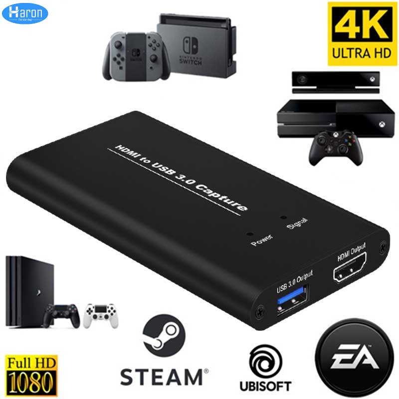Haron Hdmi Video Capture Card Usb 3 0 Type C Hd 1080p 60fps Game Video Recorder For Ps3 Ps4 Tv Box Twitch Obs Youtube Live Streaming Video Capture Hdmi To Usb Video Capture Card