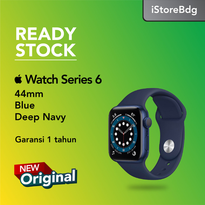 Apple Watch Series 6 44mm Blue with Deep Navy Sport Band | Lazada Indonesia