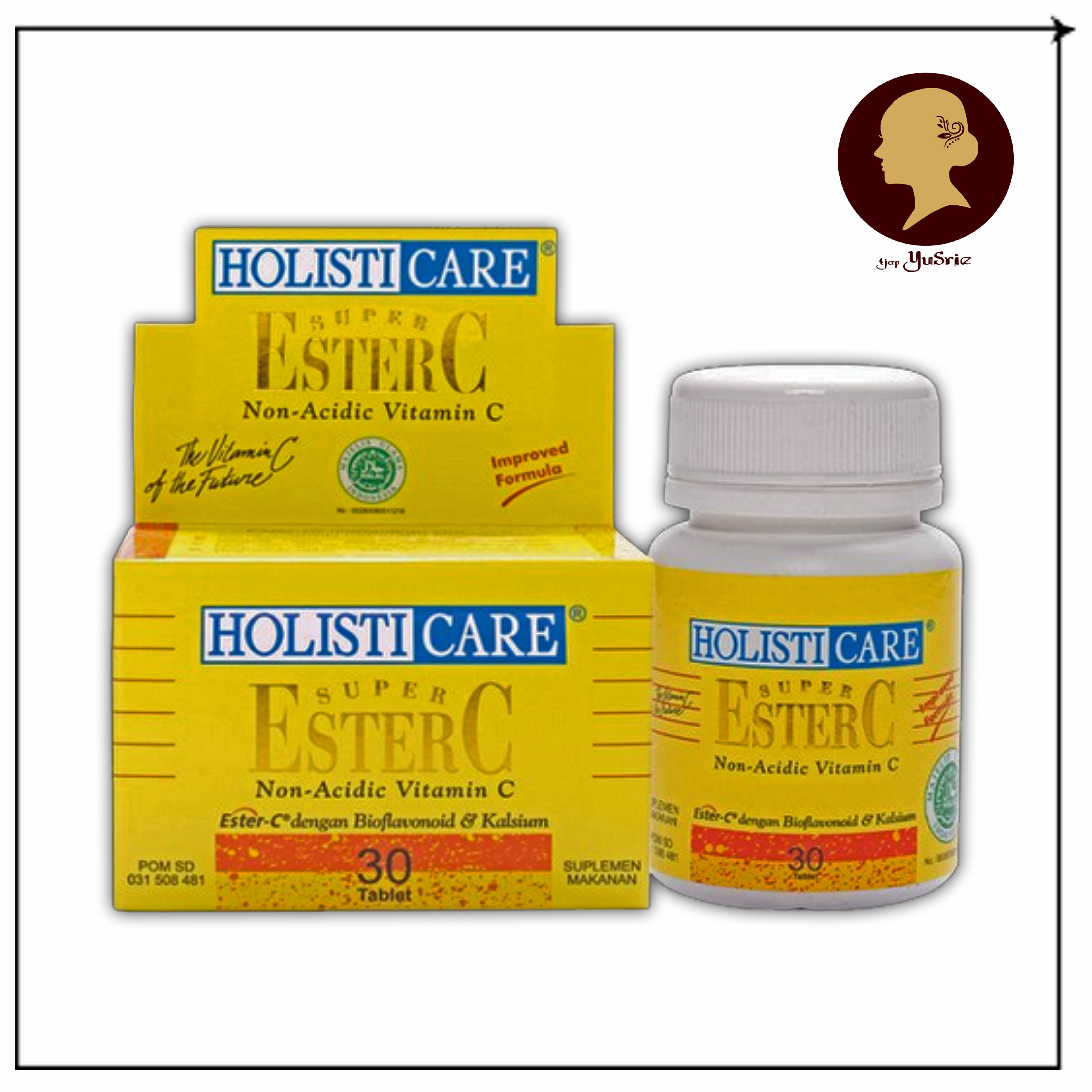 VITAMIN ESTER C HOLISTICARE ISI 30 MURAH TIDAK ASAM NON ACIDIC FAMILY