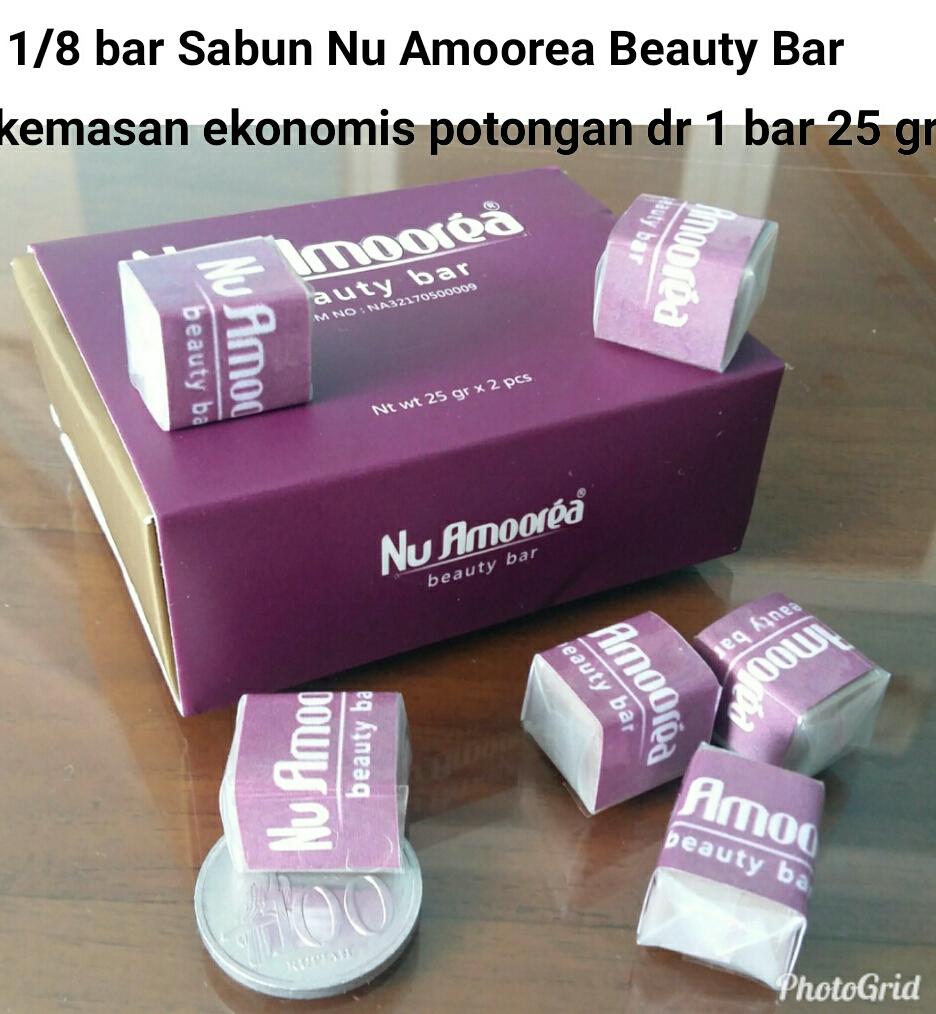 1 8 Bar Kemasan Ekonomis Sabun Nu Amoorea Beauty Bar Potongan Dr 1 Bar 25 Gr Lazada Indonesia