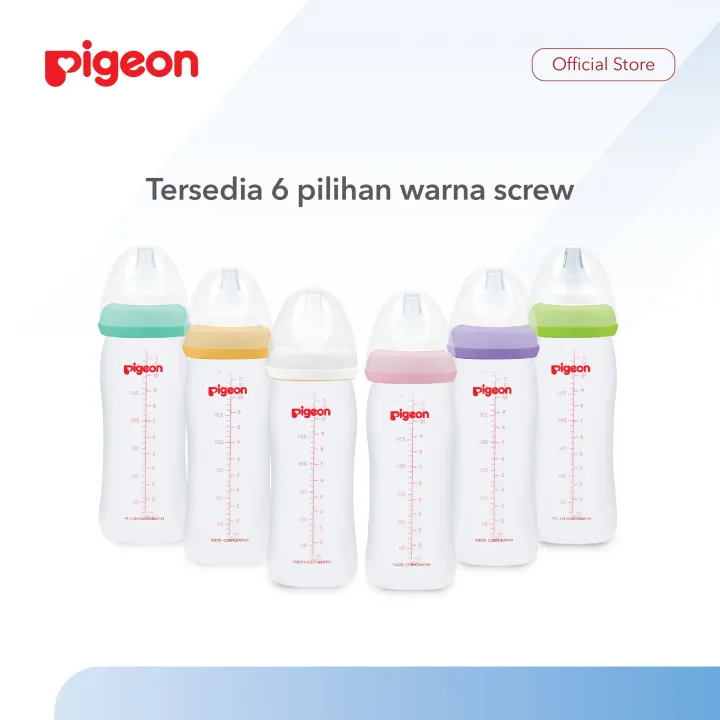Botol Susu Asi Bayi Pigeon Pp Wide Neck Wideneck Bottle 330 Ml Lazada Indonesia