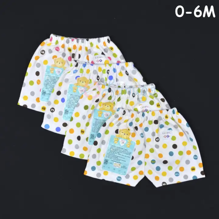 Libby 4 Pcs Celana Pendek Bayi Baby Polkadot 0 6m Perlengkapan Bayi Bawahan Baju Bayi Newborn Lazada Indonesia