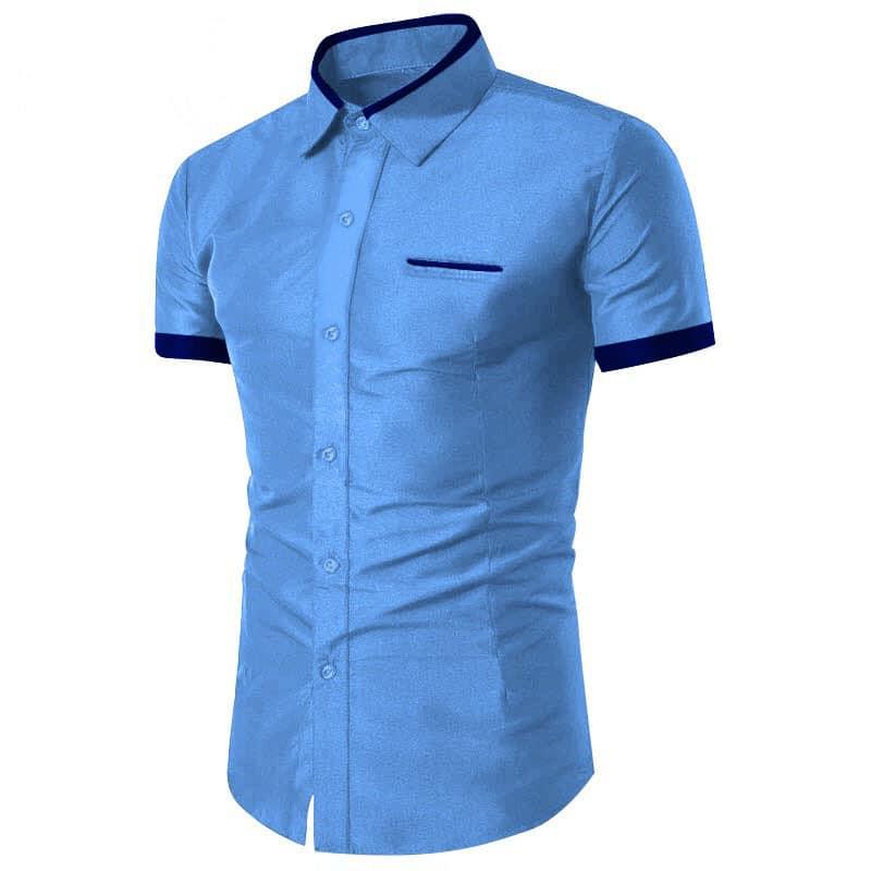 Azure Fashion HEM KENNY KEMEJA PRIA LENGAN PENDEK ATASAN PRIA KEMEJA COWOK LENGAN POLOS HITAM PUTIH KEMEJA SLIMFIT KANTOR CASUAL FORMAL PAKAIAN COWO