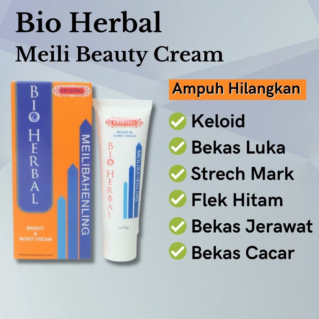 Bio Herbal Meili Beauty Cream Penghilang Bekas Luka 60 Ml Lazada Indonesia