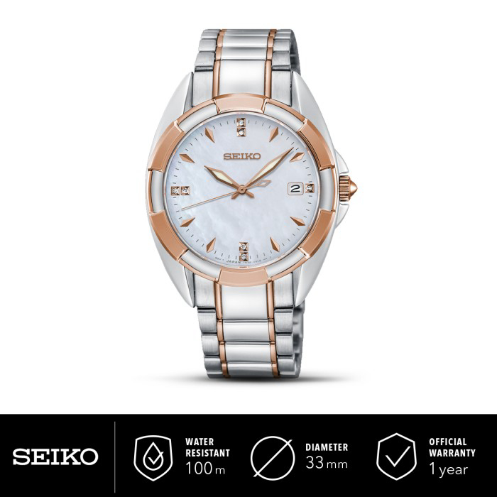 Jam Tangan Wanita Seiko Classic Sapphire Dual Tone SKK888P1 Original |  Lazada Indonesia