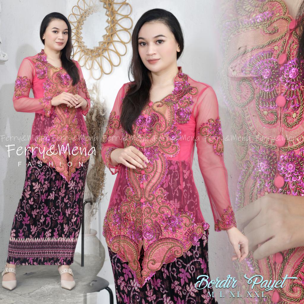 AK COLLECTION -Atasan & Stelan Kebaya Payet Melati Lengan Panjang/model ...