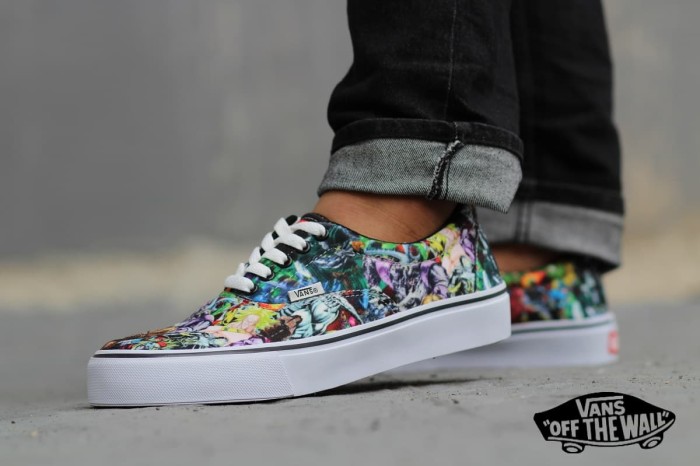 SEPATU CASUAL VANS PRIA OG OS MARVEL AUTHENTIC NOTIF KARTUN FULL