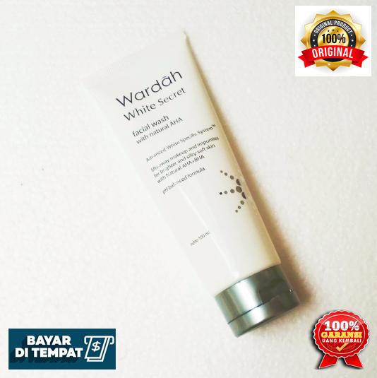 Pencerah wajah kusam white secret facial wash 100ml / Produk wardah yang original pembersih wajah / Pencerah wajah wardah / Kosmetik pembersih wajah facial wash / Pembersih muka wardah