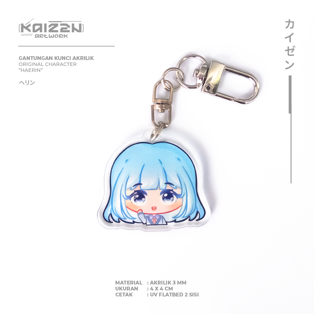 Kaizen Artwork Gantungan Kunci Keychain Akrilik Anime Character