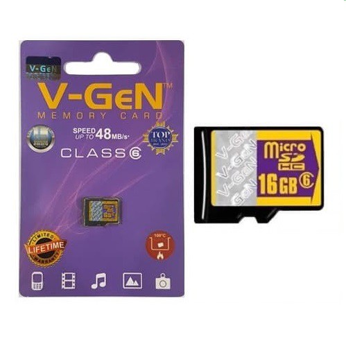 Memory Card Vgen Micro SD V-Gen 16gb class Kartu Memori