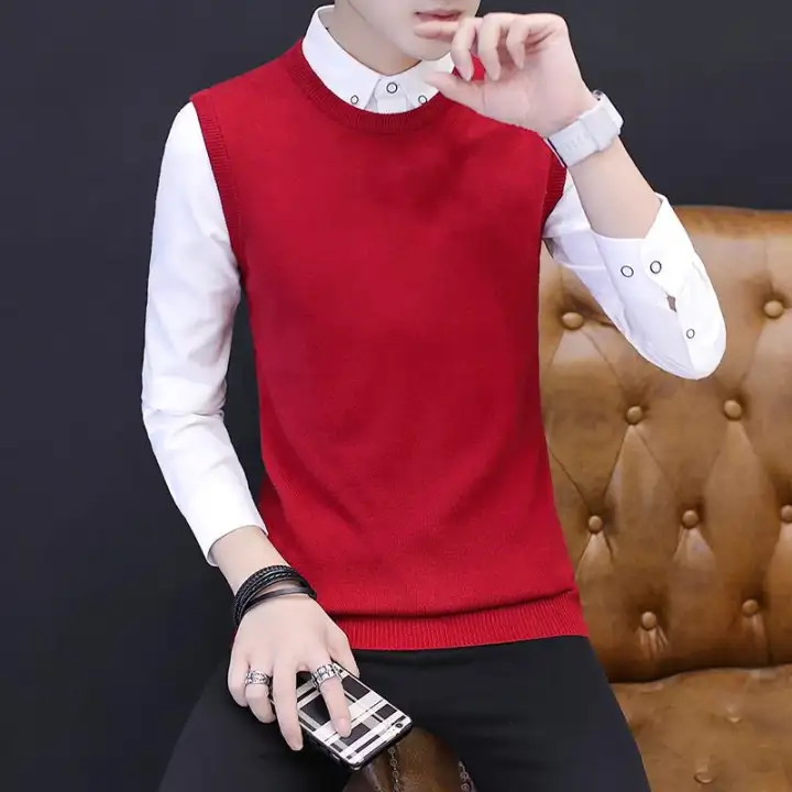 crew neck sweater vest