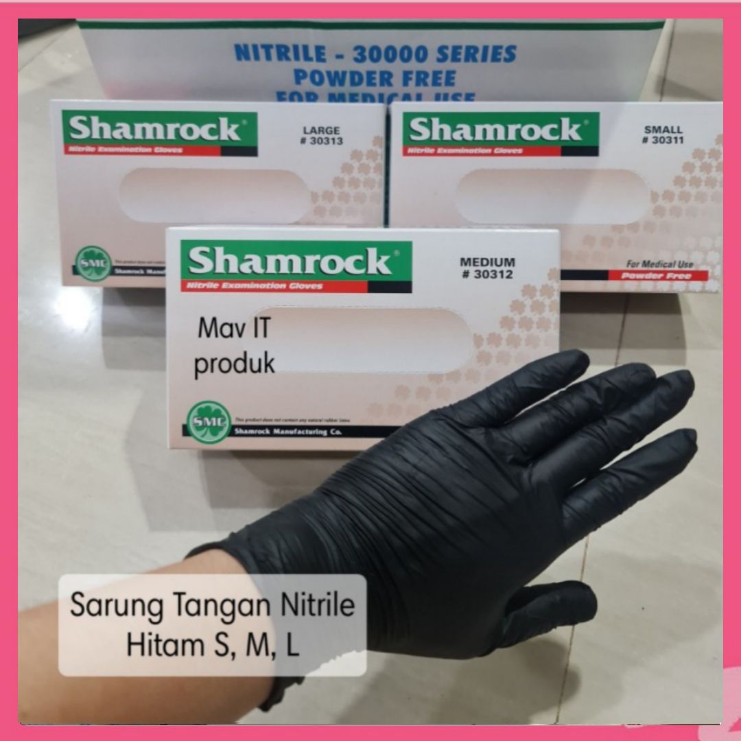 sarung tangan nitrile shamrock