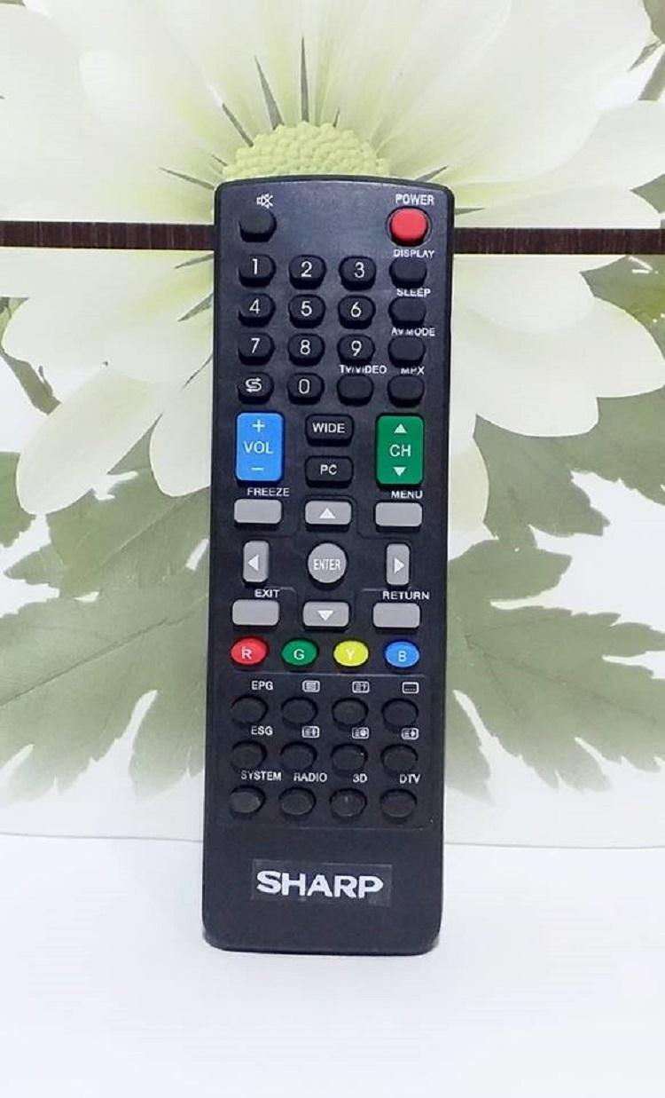 Sharp Remote Control TV LCD/LED 3D - Hitam