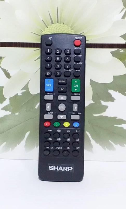 Sharp Remote Control TV LCD/LED 3D - Hitam