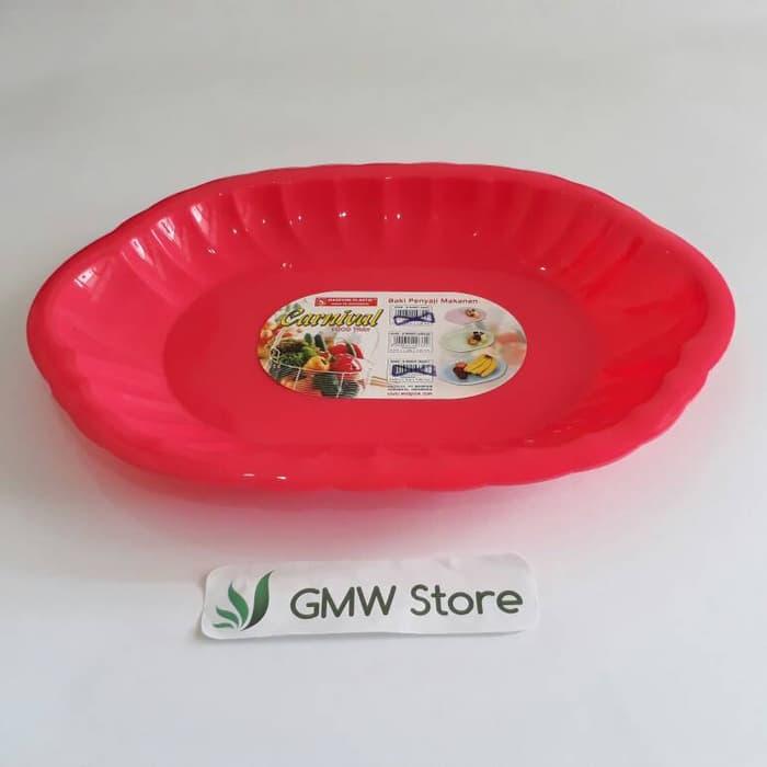 Piring Besar Penyaji Makanan Buah Kue Size 37x27 Cm Plastik N592