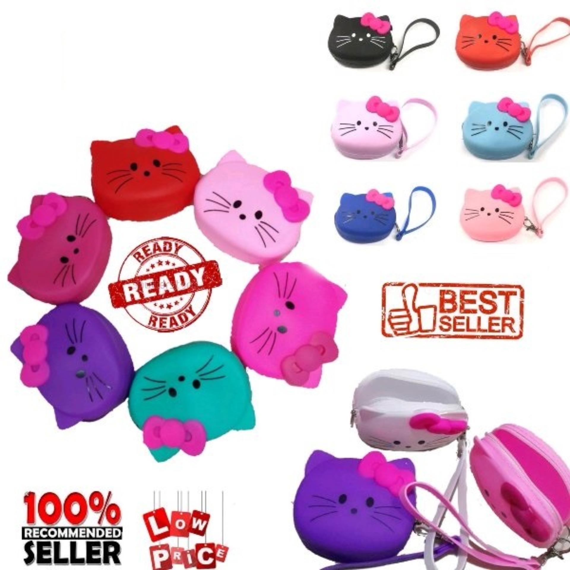 Dompet Koin Hello Kitty Silikon Karakter / Coin Pouch Jelly Silicone Character Lucu Imut Kenyal