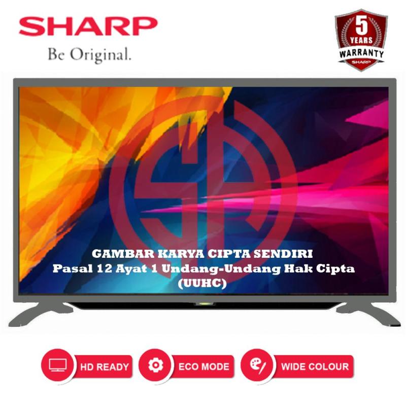 SHARP LED TV 32 Inch HD - 2T-C32BA2i - SILVER (100% ORI)