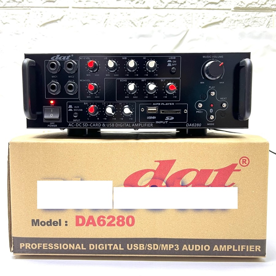 Amplifier Dat DA 6280 Original Ampli Dat DA6280 Bluetooth USB | Lazada ...