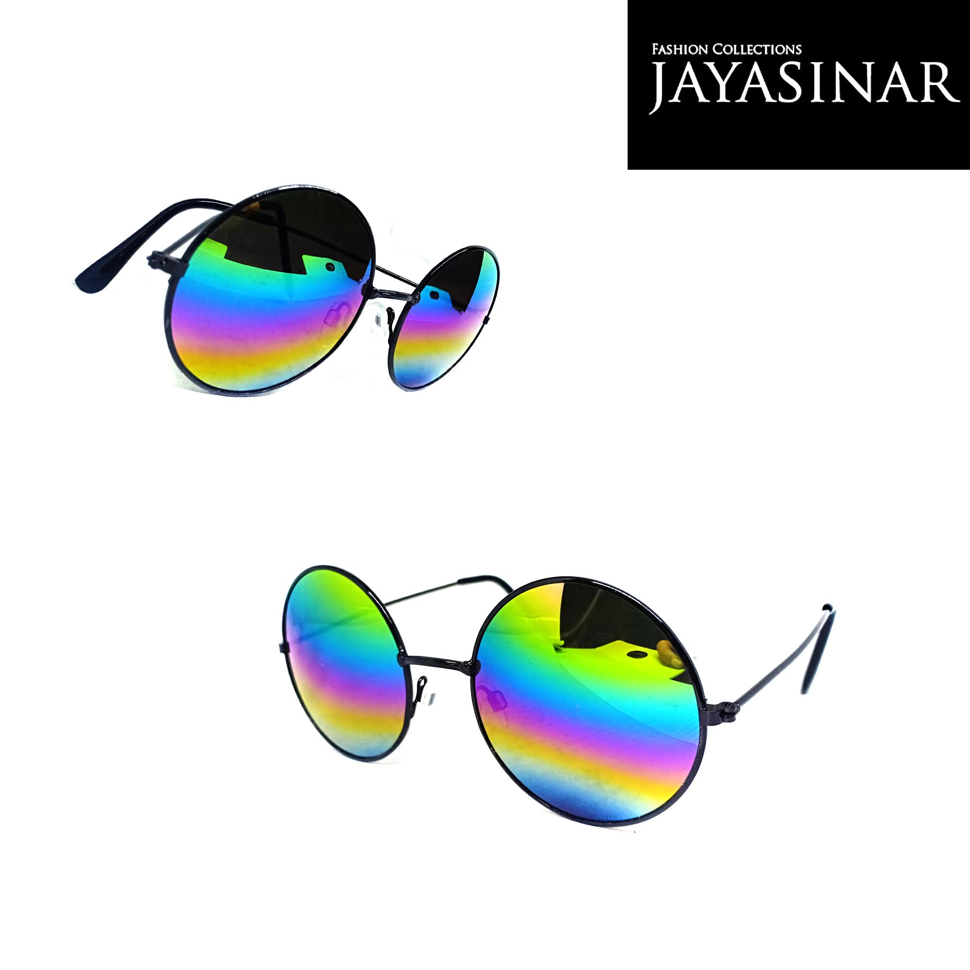 Kacamata Hitam Full Bulat Boboho/Kacamata Gaya/Kacamata Fashion-01477C-JY