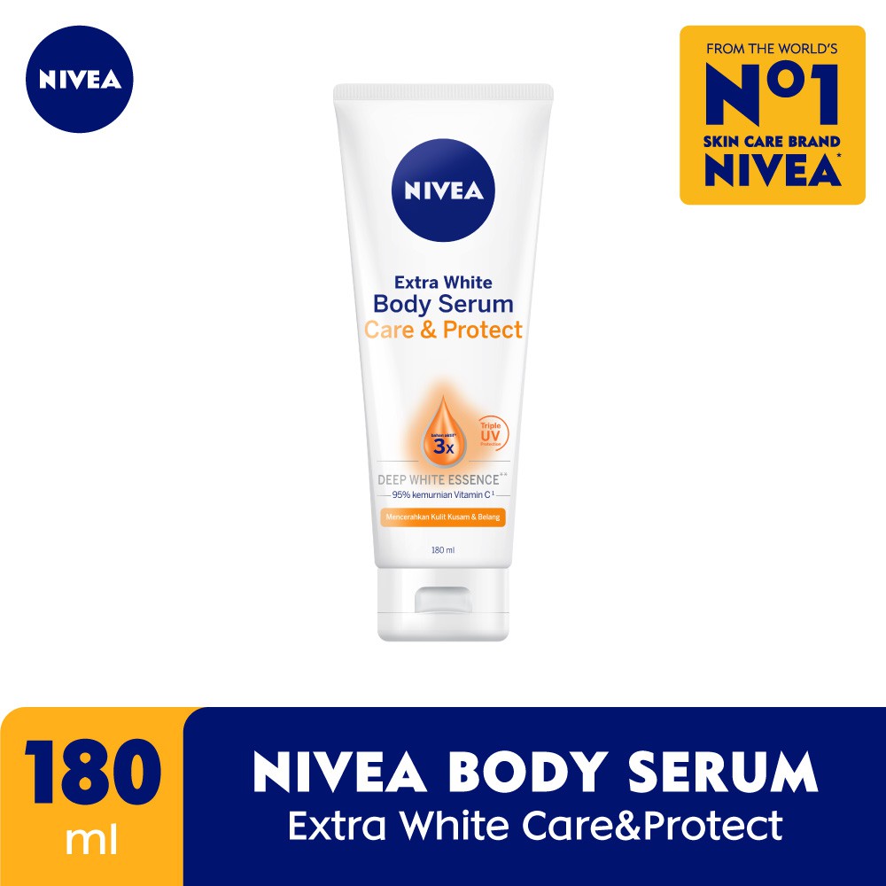 spf nivea body serum care and protect