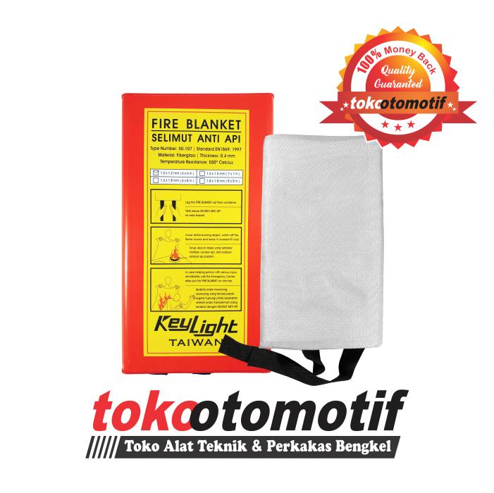 Selimut Anti Api (1.2x1.2x0.4MM) KEYLIGHT / Fire Blanket / Pemadam Api