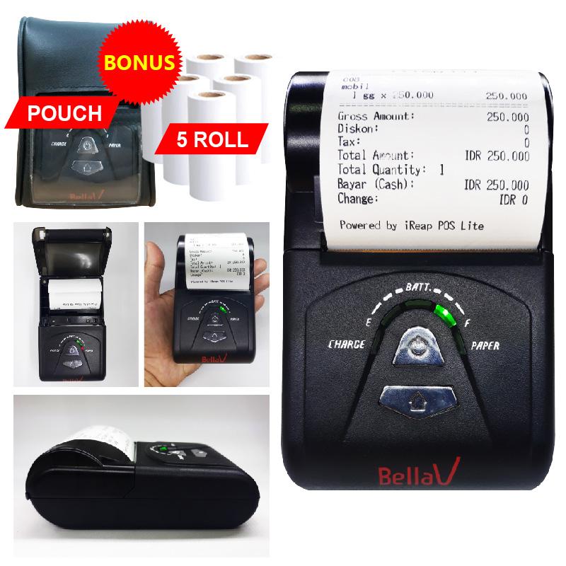 PRINTER THERMAL BLUETOOTH BELLAV ZCS 103 GARANSI RESMI 2 TAHUN GRATIS KERTAS ROLL