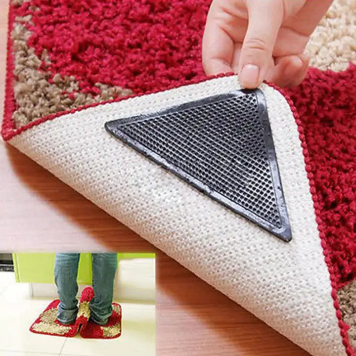 Dsan Hot Sale 4 Pieces Rug Pads Self Adhesive Carpet Corner
