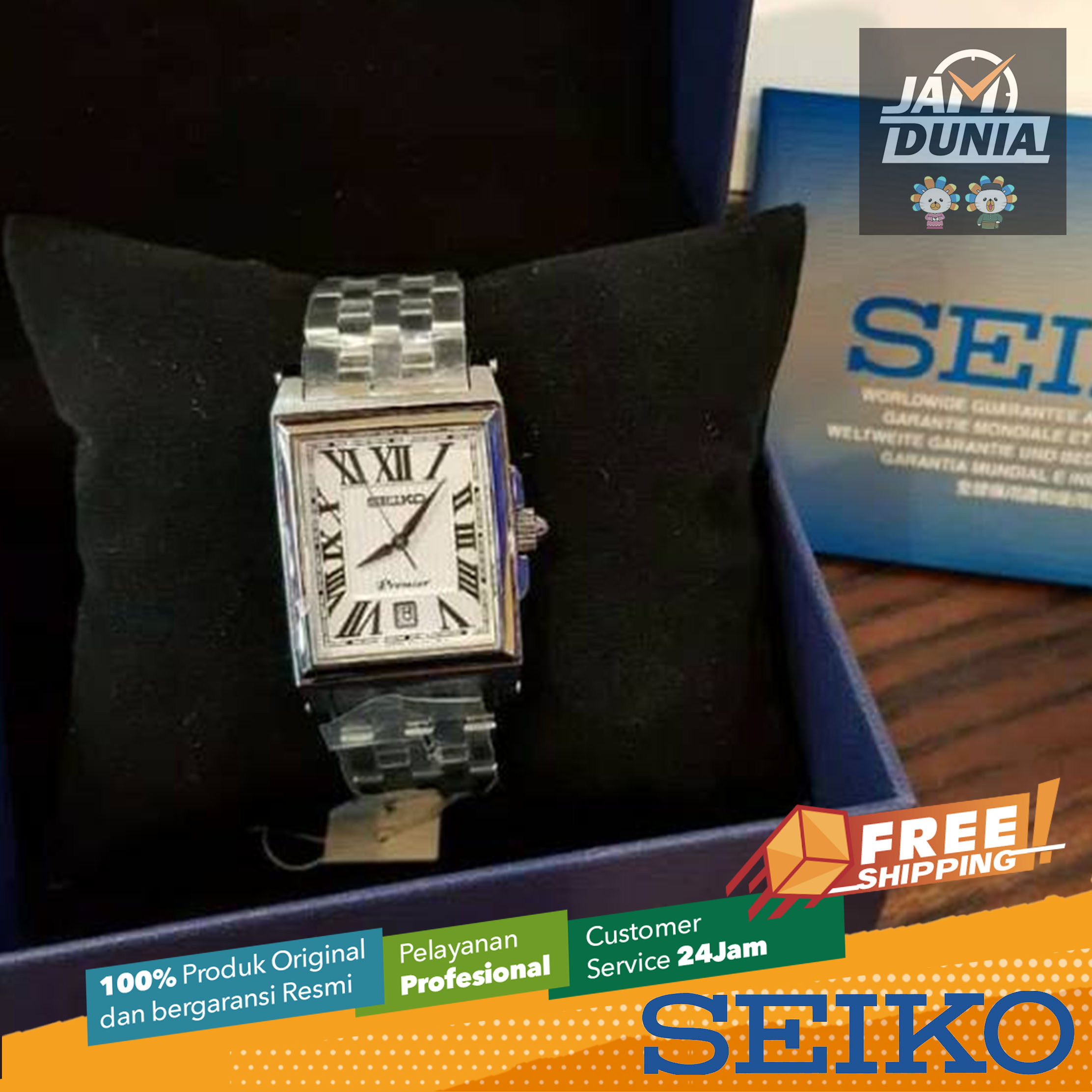 SEIKO ORIGINAL PREMIER SEIKO SKK715 Men JK Silver