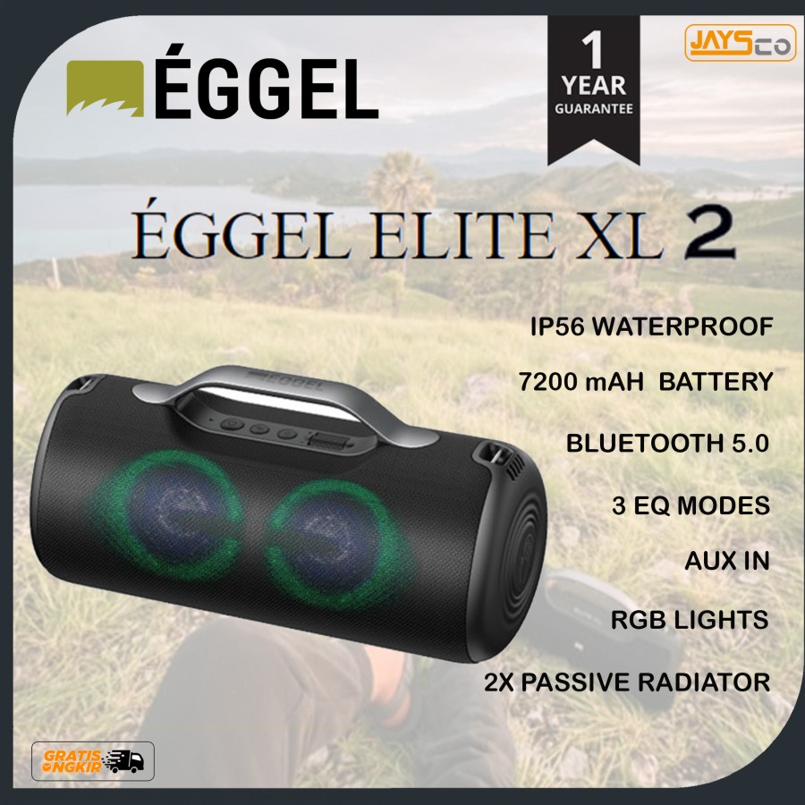Eggel Elite XL Waterproof Portable Bluetooth Speaker Stereo HIFI