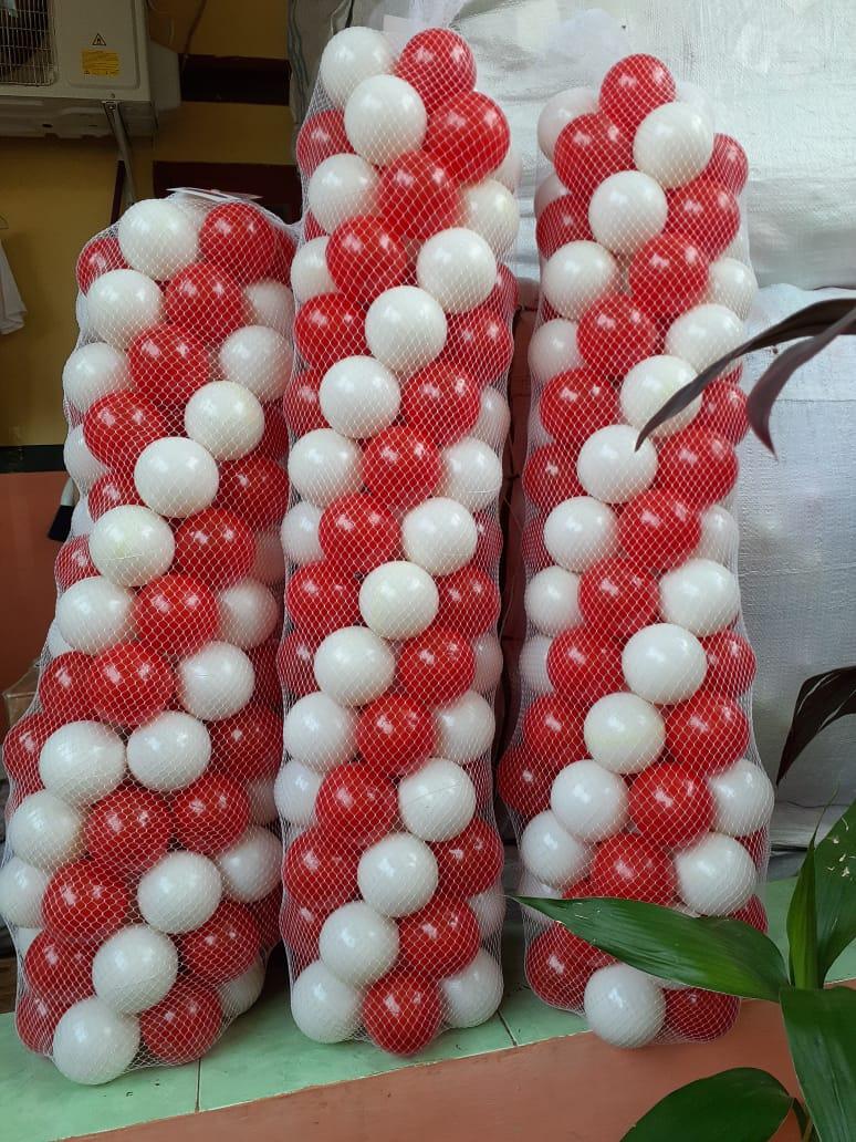 MAINAN MANDI BOLA ANAK MERAH PUTIH ISI 100 PCS | Lazada Indonesia