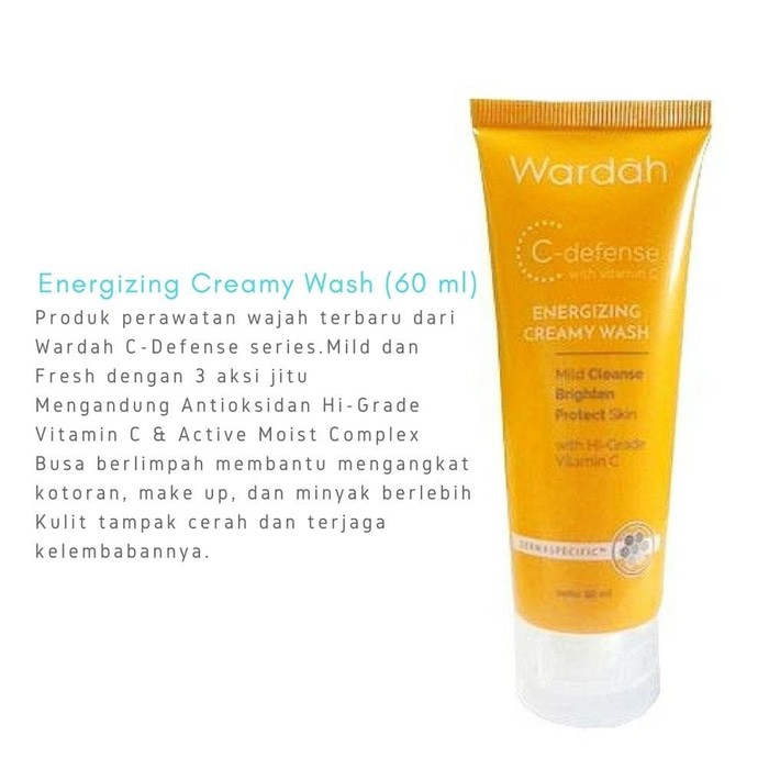 wardah creamy wash c defense