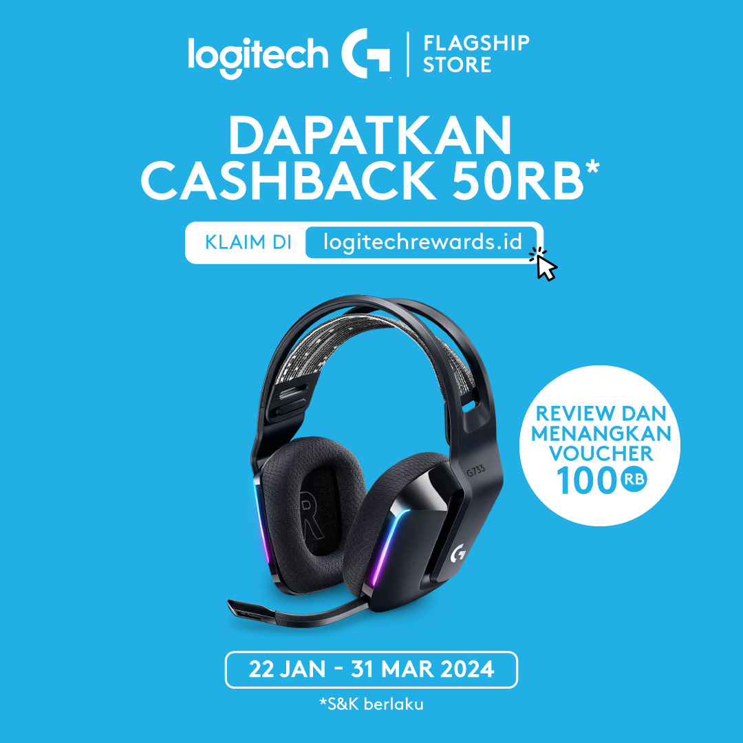 Logitech G733 LIGHTSPEED Wireless RGB Surround Gaming Headset