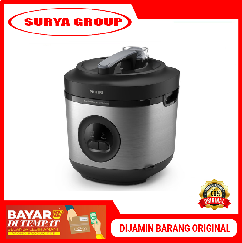 Rice Cooker PHILIPS HD 3211 Stainless Stell (1,8 Liter) Garansi
