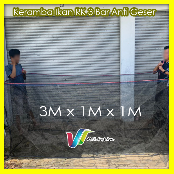 ANZ311-Keramba Ikan waring jaring RK anti Geser 3 bar Triple Track ...