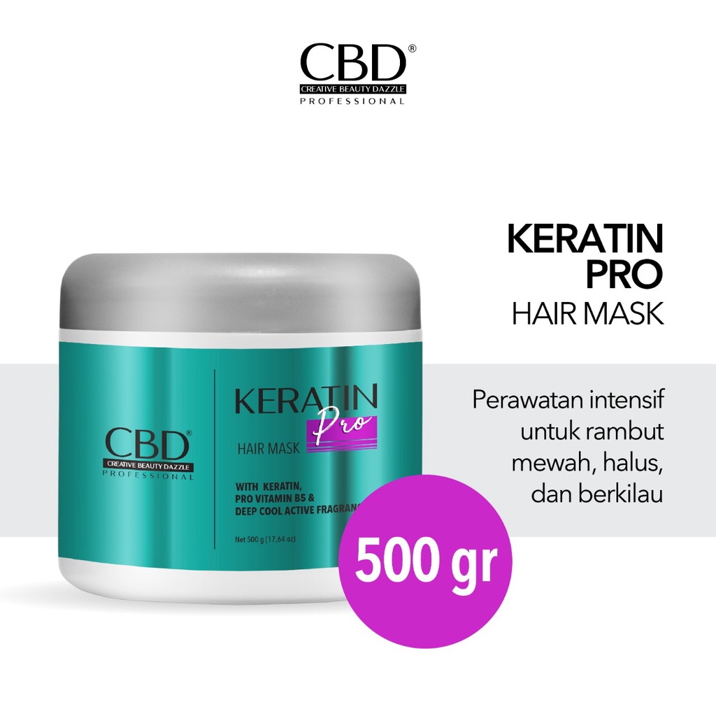 CBD Keratin Pro Daily Hair Mask 500gr BPOM Lazada Indonesia