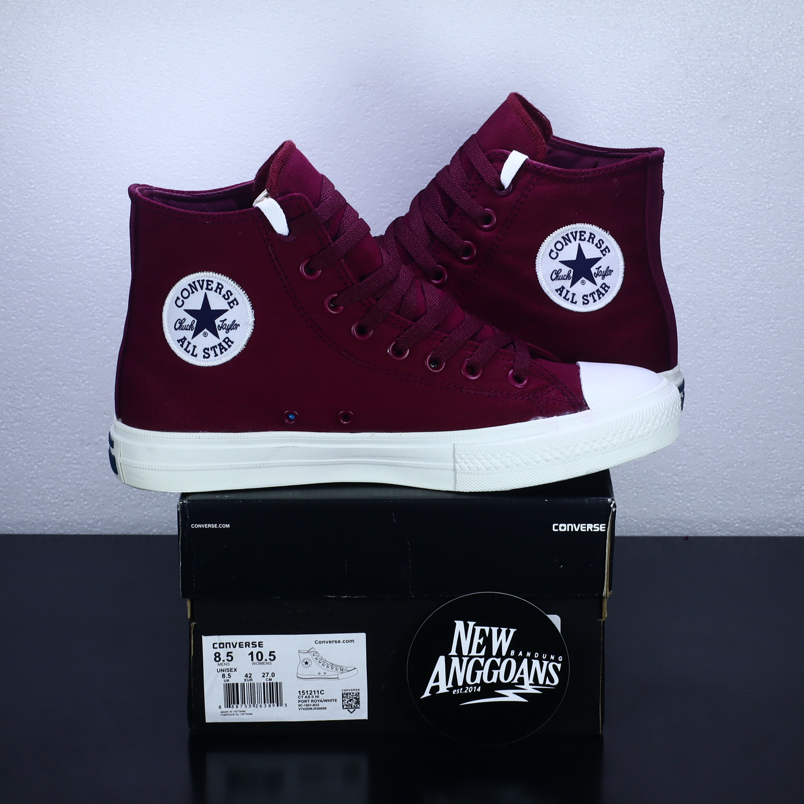 Sepatu All star Conversee_CT Chuck Taylor II Red Maroon Merah