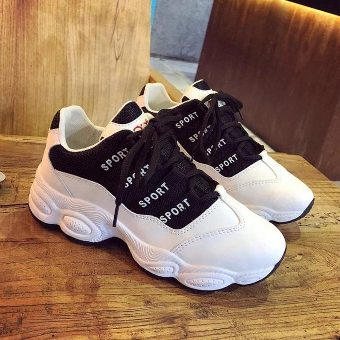 azkashoes Sepatu Wanita New Sport Sneaker Hitam
