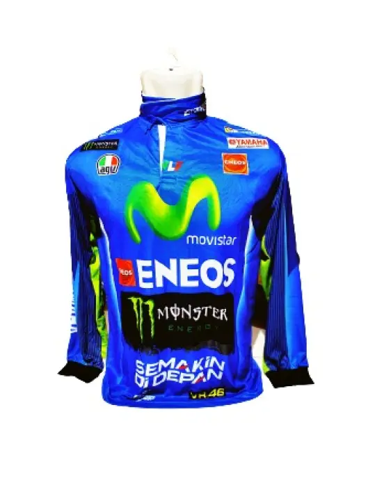 Jersey Baju Dunhil Baju Mtb Baju Motor Cross Team Yamaha Dewasa Lengan Panjang Krah Lazada Indonesia