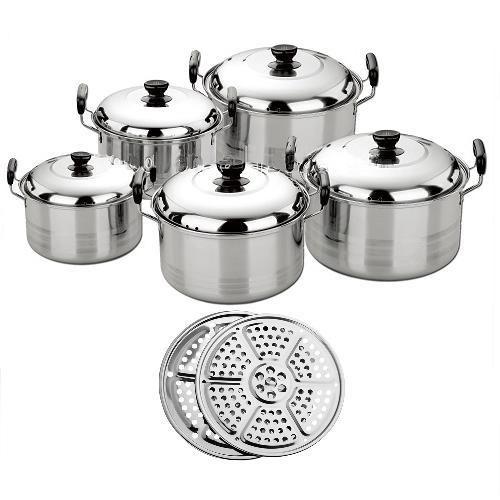 [ PROMO ] Panci Kingko-Homelux 5 Pcs+ 2 Steamer