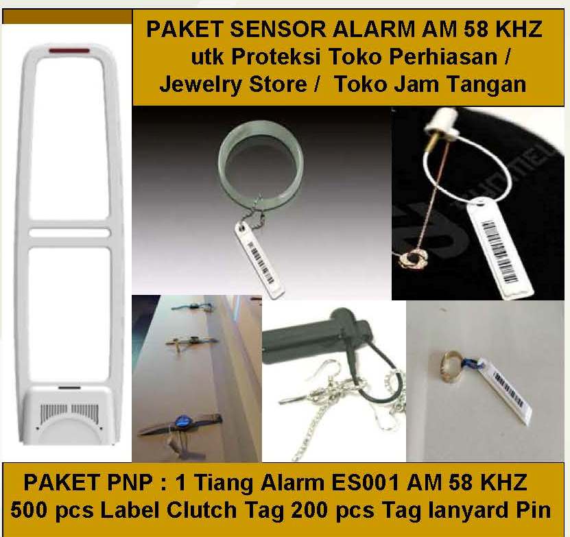Sensor Toko Paket Alarm Toko EAS sensormatic security AM58KHZ utk Proteksi Toko ...