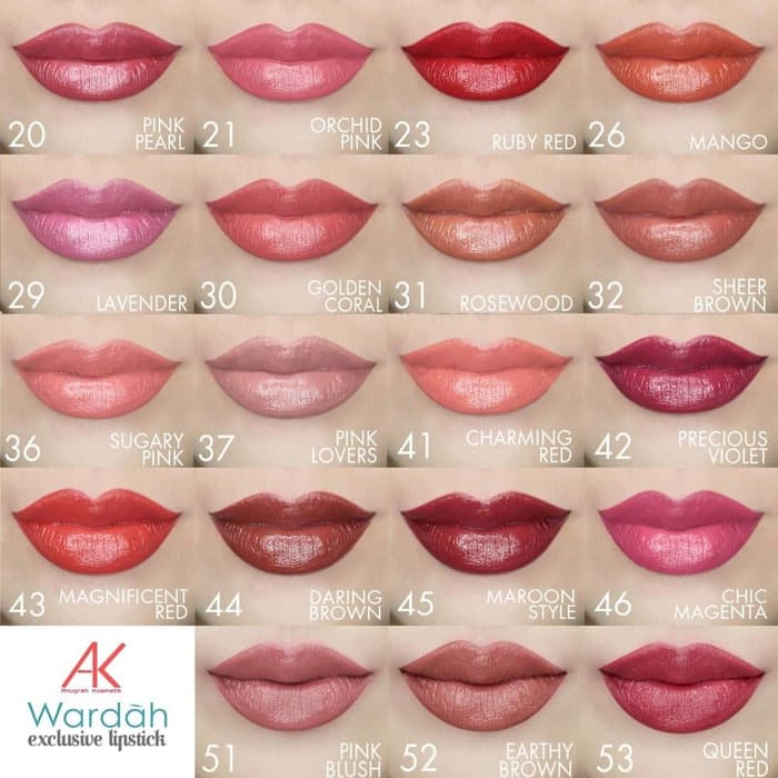 wardah moist lipstick mango