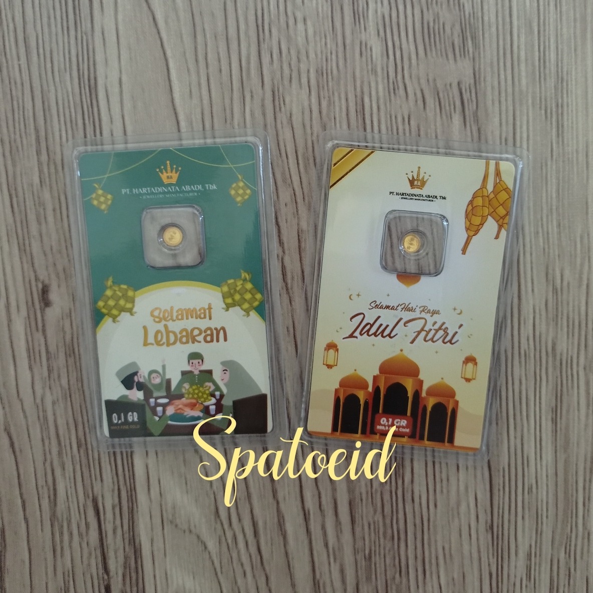 Hartadinata Logam Mulia Emas Mini Gold Gift Series 0 1 Gram Edisi Lebaran Lazada Indonesia