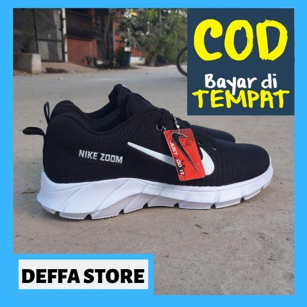 SEPATU RUNNING SNEAKERS NIKE-ZOOM TERBARU BLACK PREMIUM