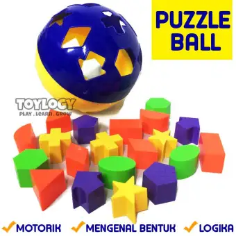 Mainan Edukatif Edukasi Anak Puzzle Ball Jigsaw 