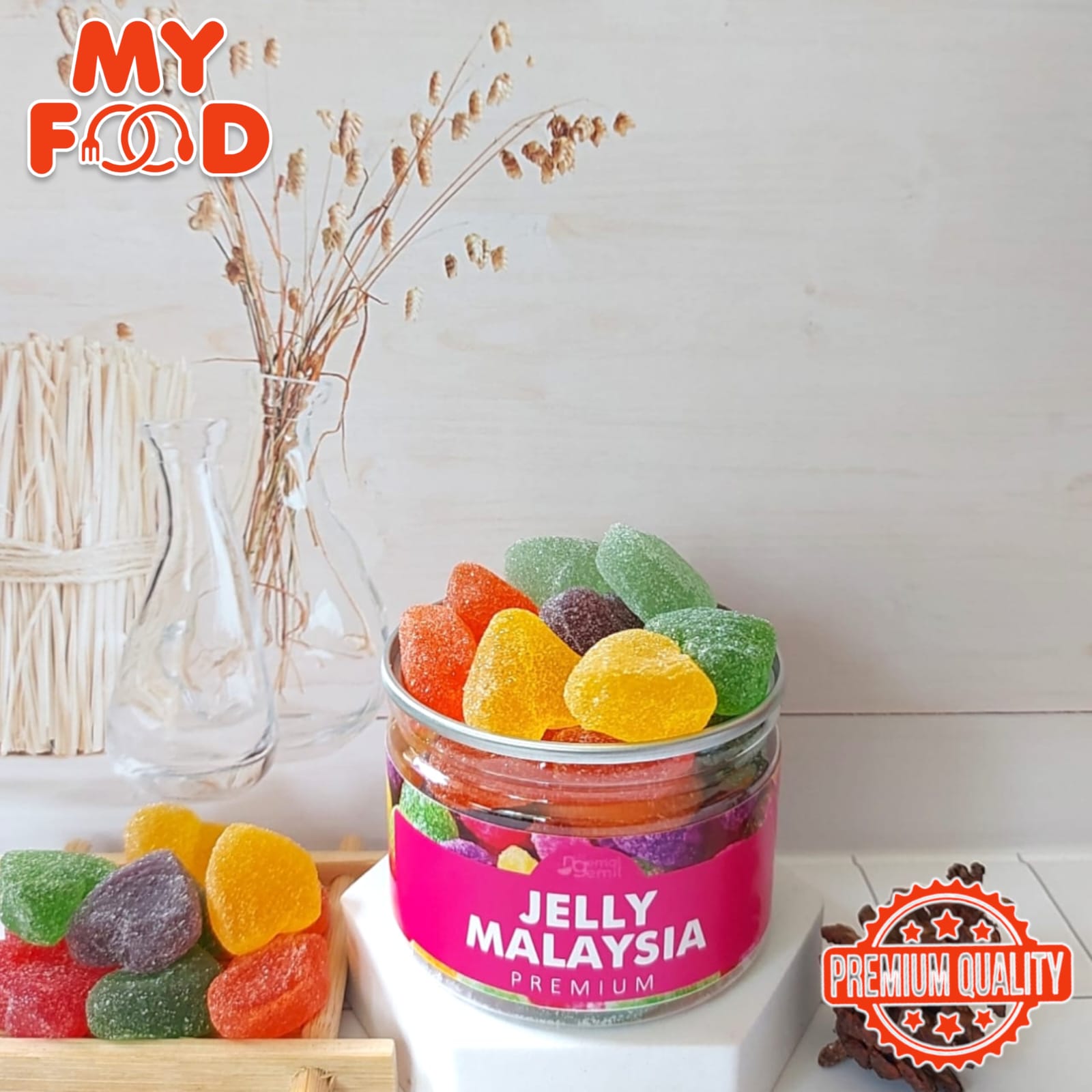 [Myfoodofficial] Can Jelly Malaysia Jelly Rasa Buah Jelly Kenyal