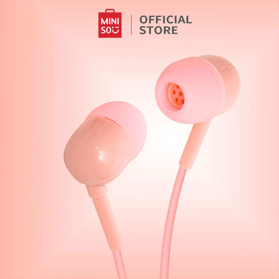 MINISO Headset Earphone Kabel dengan Mic microphone Earbuds in Ear